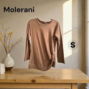 Molerani Women's Tan Button-Accent Tunic
